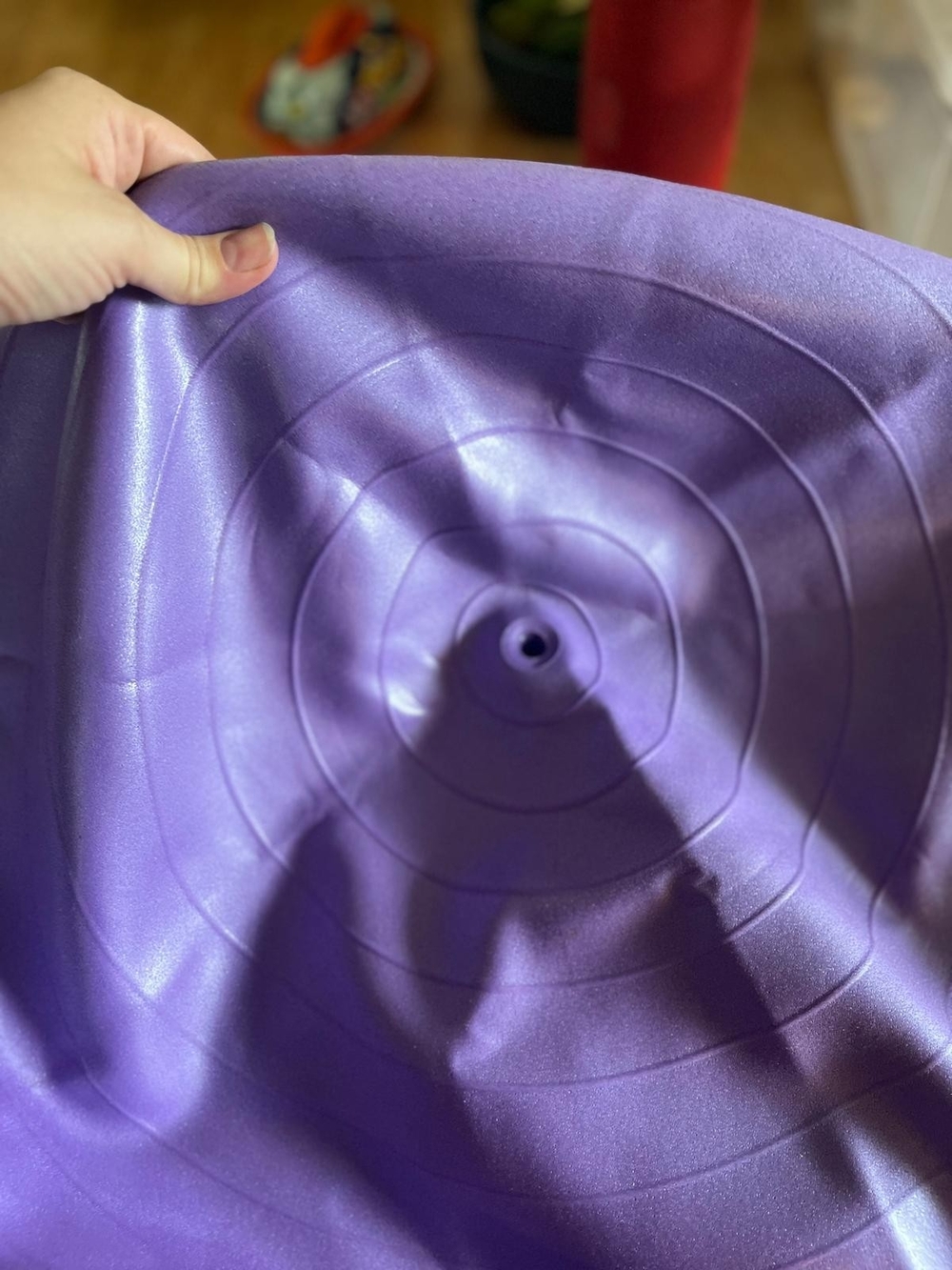 Purple Inflatable Exercise Ball Replacement Plug - Picture 3 of 3